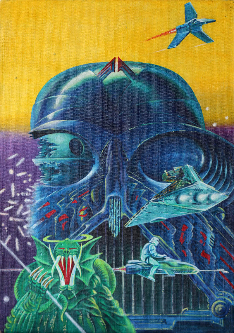 Illustration for article titled The Original Art Behind Some of the Craziest Star Wars Posters